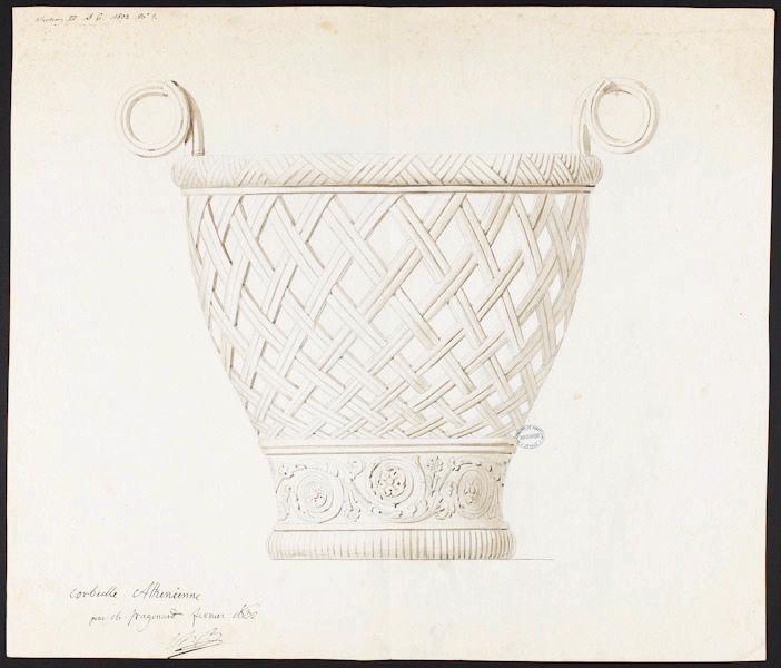 Corbeille, Alexandre Fragonard, 1ère moitié 19e siècle