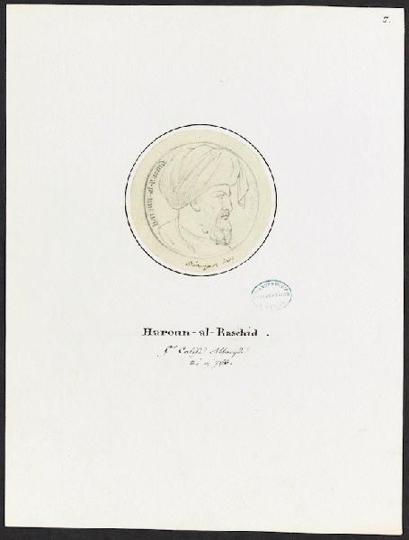 Portrait [Haroun-al-Raschid], Jean François Robert, 19e siècle