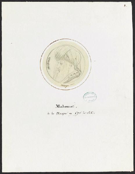 Portrait [Mahomet], Jean François Robert, 19e siècle
