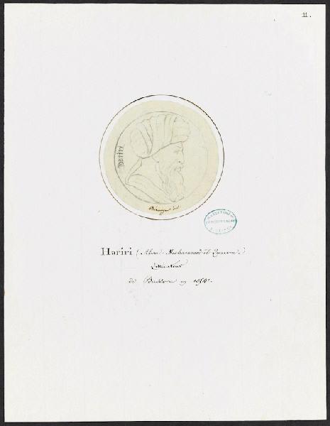 Portrait [Hariri], Jean François Robert, 19e siècle
