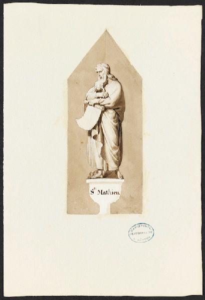 Portrait [St Mathieu], Charles Emile Wattier, 1ère moitié 19e siècle
