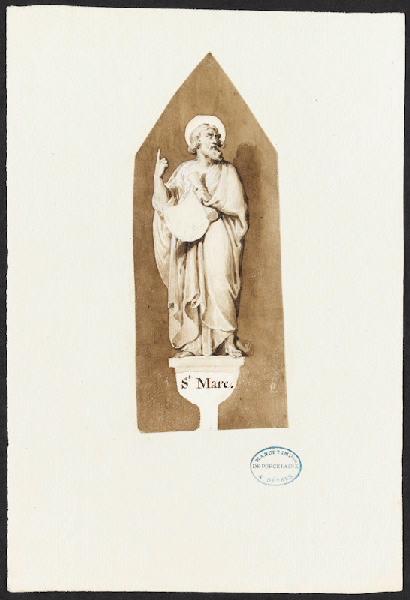 Portrait [St Marc], Charles Emile Wattier, 1ère moitié 19e siècle