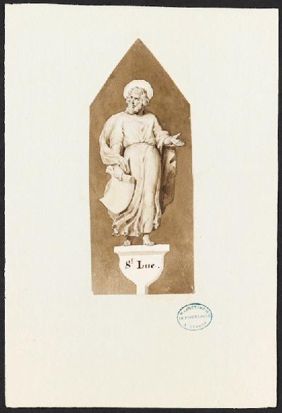 Portrait [St Luc], Charles Emile Wattier, 1ère moitié 19e siècle