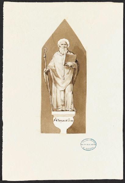Portrait [St Chrysostôme], Charles Emile Wattier, 1ère moitié 19e siècle