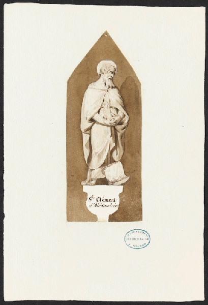 Portrait [St Clément d'Alexandrie], Charles Emile Wattier, 1ère moitié 19e siècle