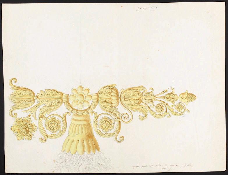 Eléments décoratifs [Vase], Manufacture de Sèvres, 1er quart 19e siècle