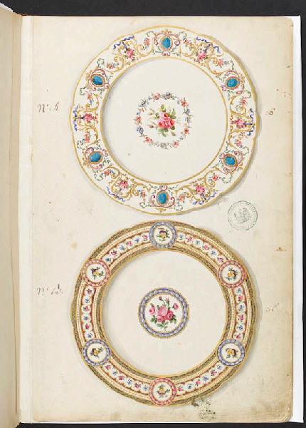 Assiettes [Décor], Manufacture de Sèvres, 18e siècle
