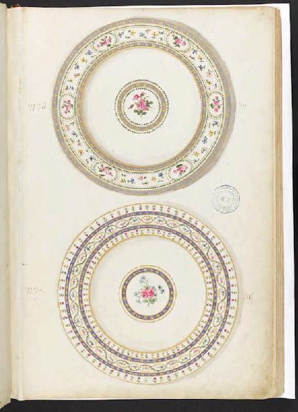 Assiettes [Décor], Manufacture de Sèvres, 18e siècle