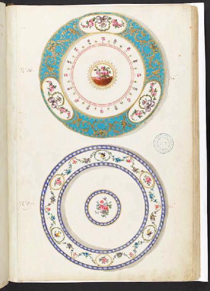Assiettes [Décor], Manufacture de Sèvres, 18e siècle