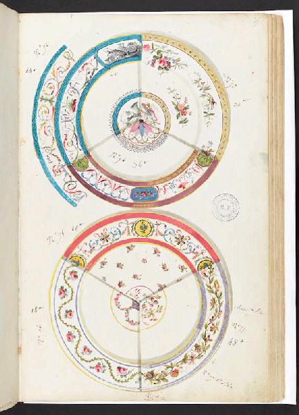 Assiettes [Décor], Manufacture de Sèvres, 18e siècle