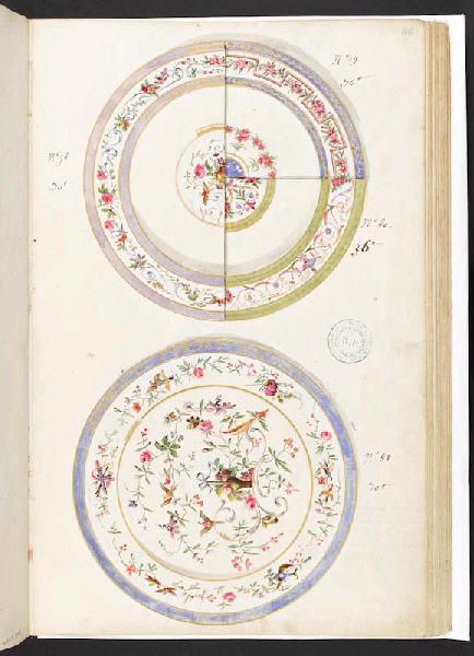 Assiettes [Décor], Manufacture de Sèvres, 18e siècle