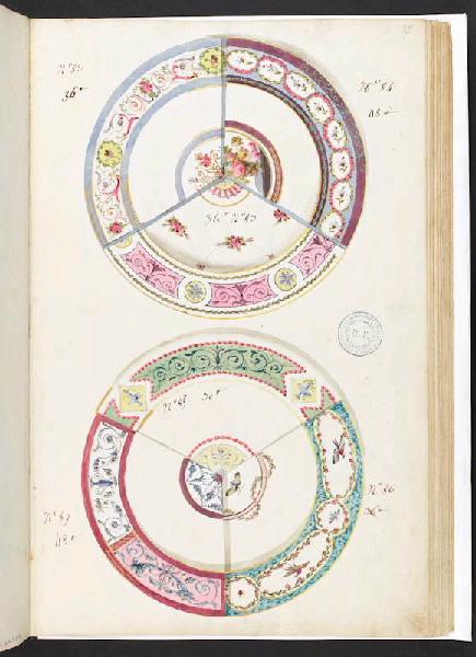 Assiettes [Décor], Manufacture de Sèvres, 18e siècle