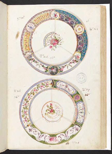 Assiettes [Décor], Manufacture de Sèvres, 18e siècle