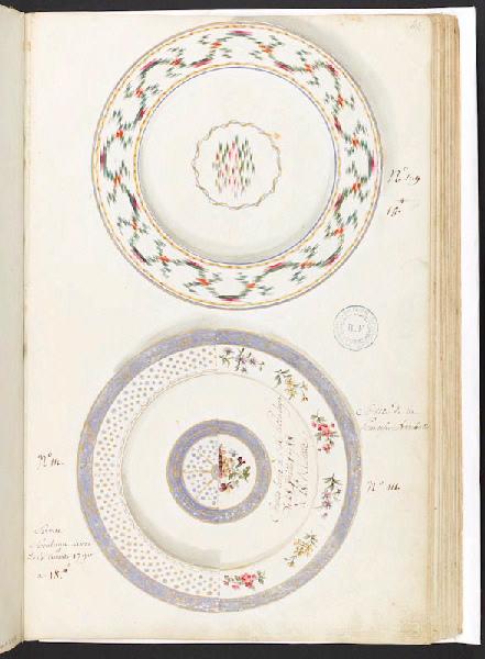 Assiettes [Décor], Manufacture de Sèvres, 18e siècle