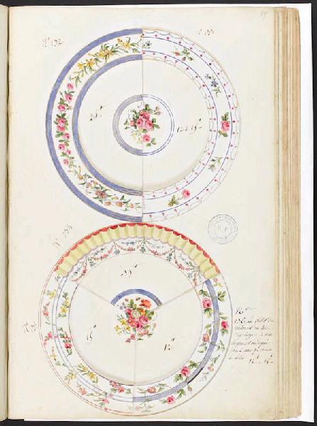 Assiettes [Décor], Manufacture de Sèvres, 18e siècle