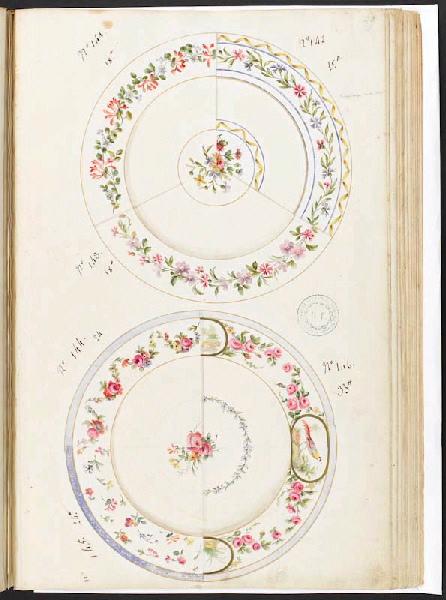 Assiettes [Décor], Manufacture de Sèvres, 18e siècle