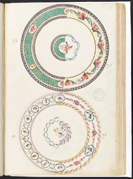 Assiettes [Décor], Manufacture de Sèvres, 18e siècle
