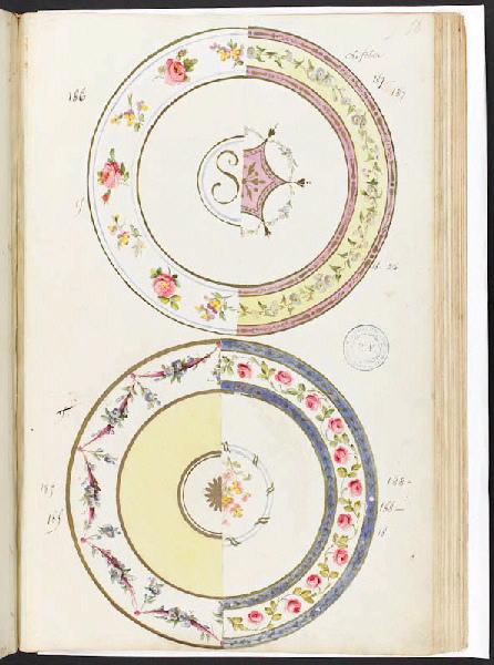 Assiettes [Décor], Manufacture de Sèvres, 18e siècle
