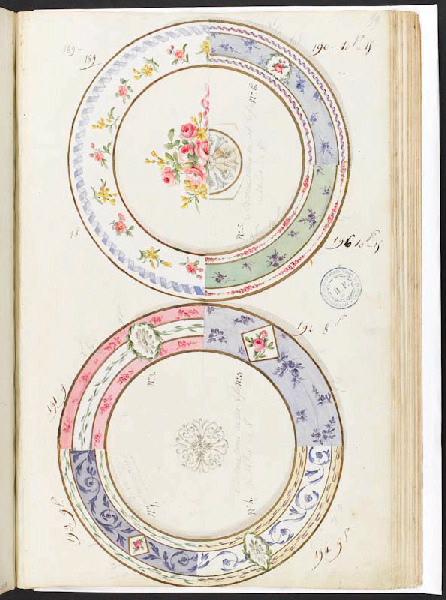 Assiettes [Décor], Manufacture de Sèvres, 18e siècle