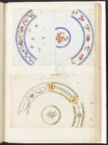 Assiettes [Décor], Manufacture de Sèvres, 18e siècle