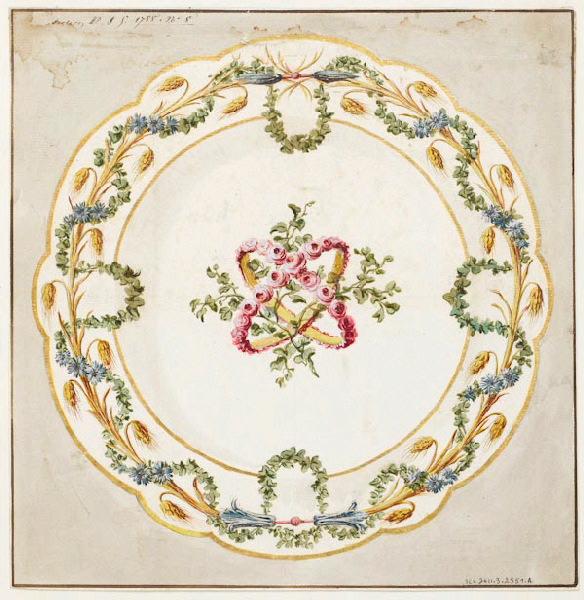 Assiette, Manufacture de Sèvres, 18e siècle