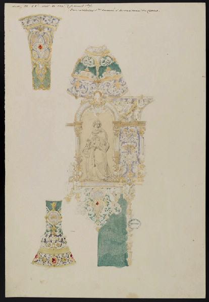 Eléments décoratifs [Vase Adélaïde 1er], Alexis Etienne Julienne, 1845