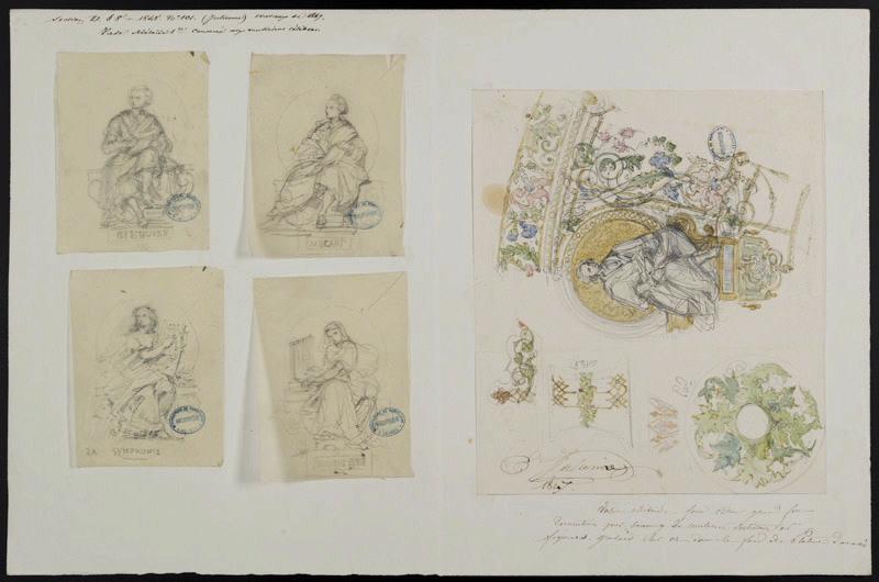 Eléments décoratifs [Vase Adélaïde 1er], Alexis Etienne Julienne, 1847