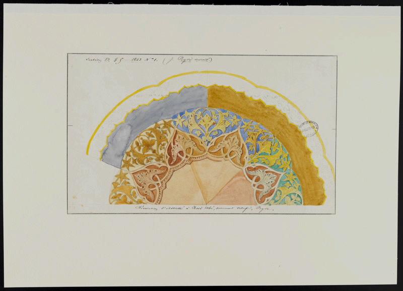Eléments décoratifs [Assiette], Jean-Gabriel Peyre, 1843