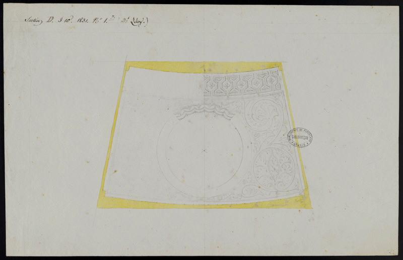 Guéridon Mauresque [Élément décoratif], Jean Charles François Leloy, 1831