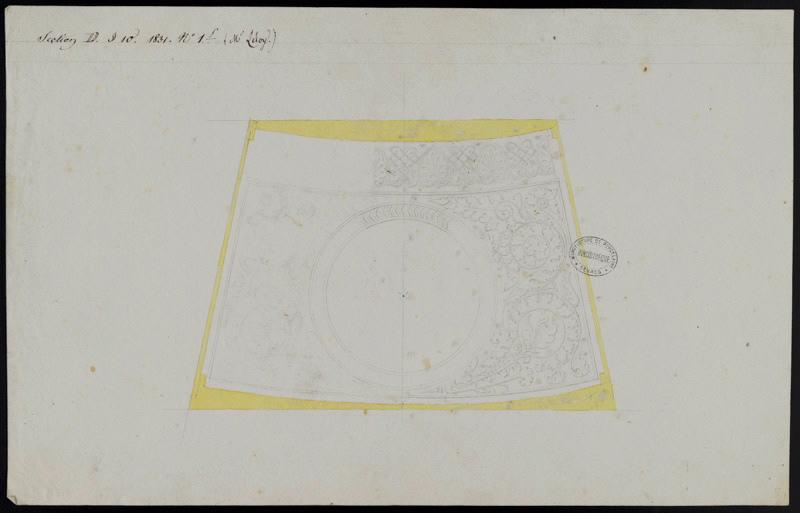 Guéridon Mauresque [Élément décoratif], Jean Charles François Leloy, 1831