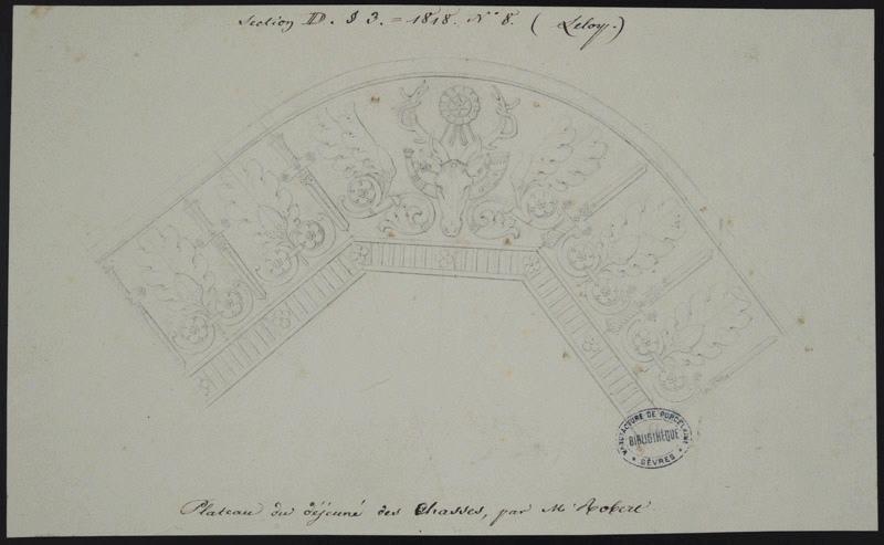 Plateau du déjeuner des Chasses, Robert, 1er quart 19e siècle