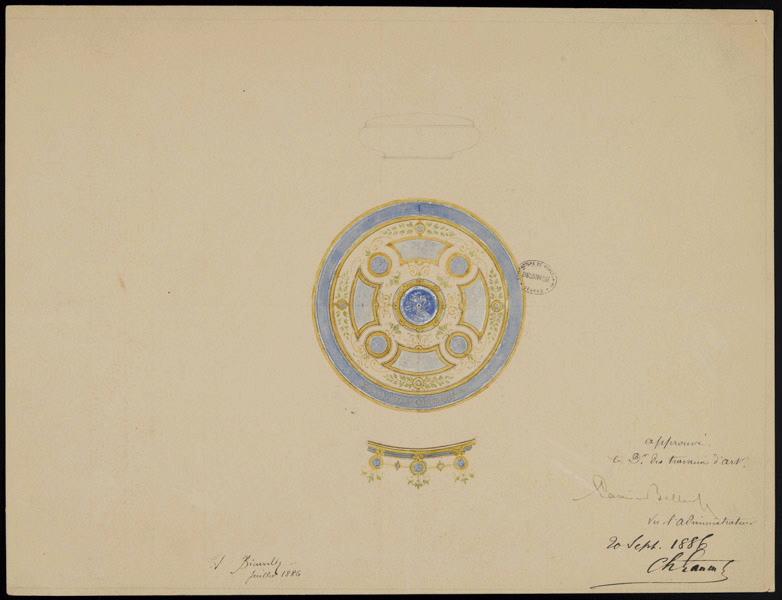 Boîte à bonbons [Eléments décoratifs], Horace Désiré Bieuville, 1886