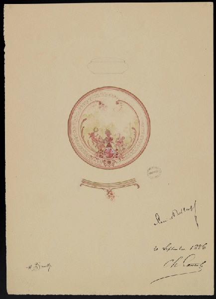 Boîte à bonbons [Eléments décoratifs], Horace Désiré Bieuville, 1886