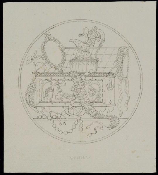 Elément décoratif [Attributs, Venus], Alexandre Théodore Brongniart, 1er quart 19e siècle