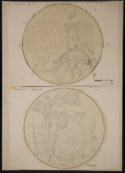 Eléments décoratifs [Attributs], Alexandre Théodore Brongniart, 1er quart 19e siècle