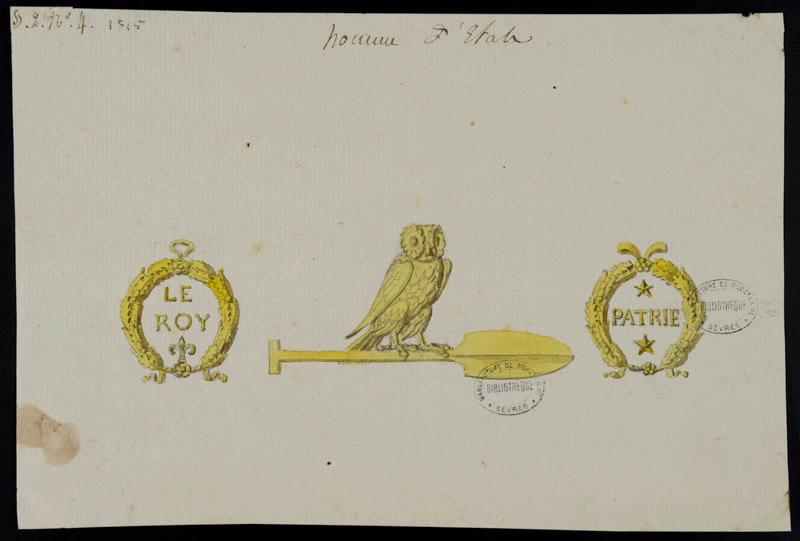Elément décoratif [Attribut, homme d'Etat], Alexandre Fragonard, 1ère moitié 19e siècle