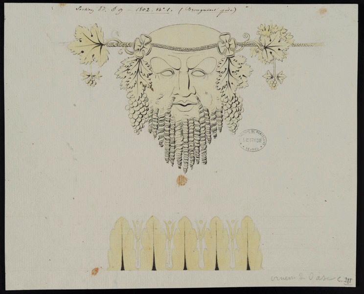 Eléments décoratifs [Ornement de vase], Alexandre Théodore Brongniart, 1802