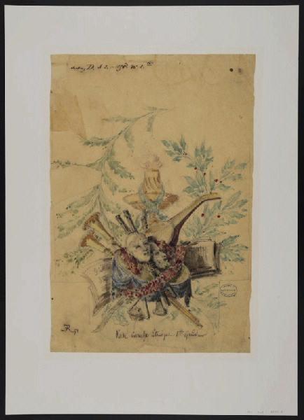 Eléments décoratifs [Trophées des 4 saisons], Émile Renard, 19e siècle
