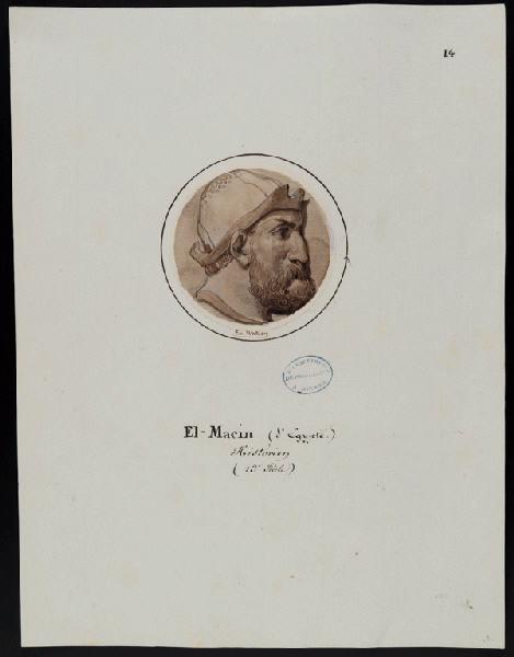 Portrait [El-Macin], Charles Emile Wattier, 1ère moitié 19e siècle