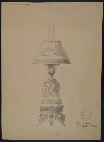 Lampe, Jean-Baptiste Jules Klagmann, 1848