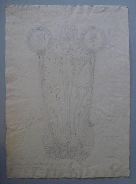 Elément décoratif [Vase Médicis], Alexandre Fragonard, 1ère moitié 19e siècle