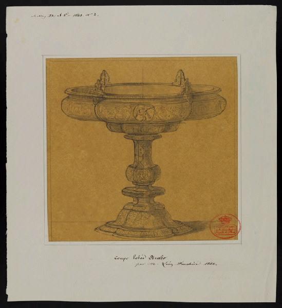 Coupe lobée arabe, Léon Feuchere, 1842