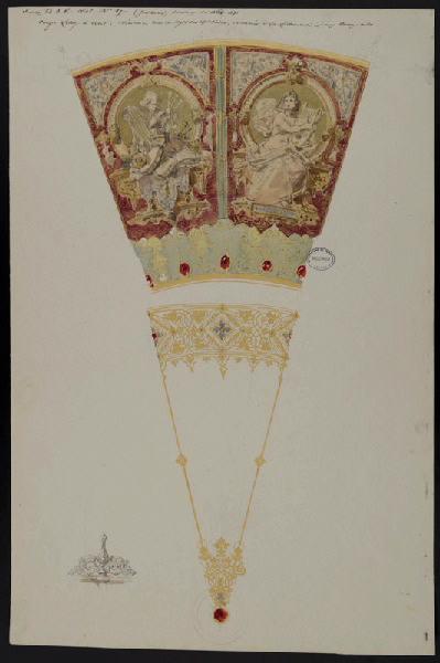 Eléments décoratifs [Coupe Leloy à côtes], Alexis Etienne Julienne, 1846,1847