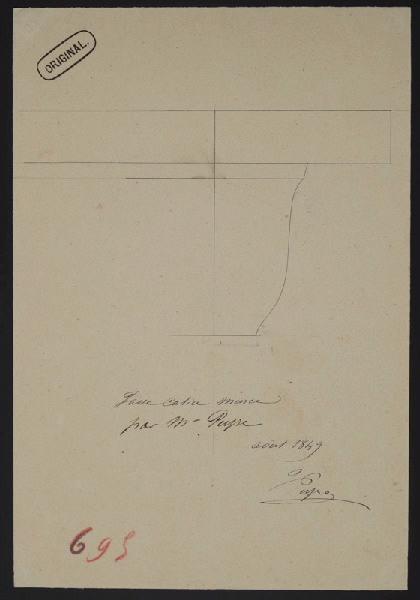 Tasse calice, Jean-Gabriel Peyre, 1849