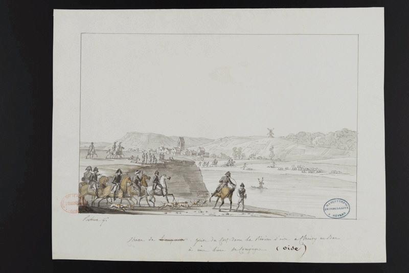 Elément décoratif [Chasse], Jean François Robert, 1810