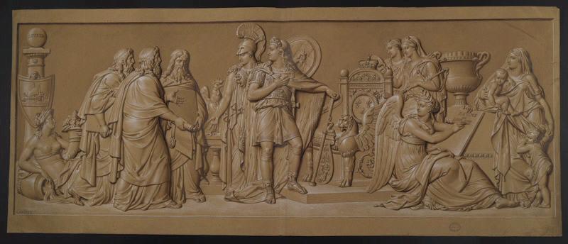 Elément décoratif [Frise règne de Louis XIII], Louis Laffitte, 1820