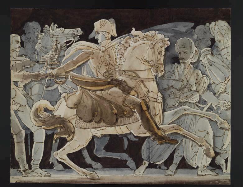 Elément décoratif [Campagne de l'an XIV], Pierre Nolasque Bergeret, 1804