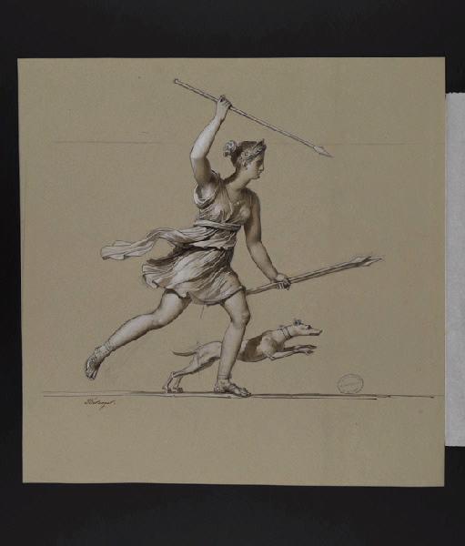 Elément décoratif [Diane], Antoine Beranger, 1814