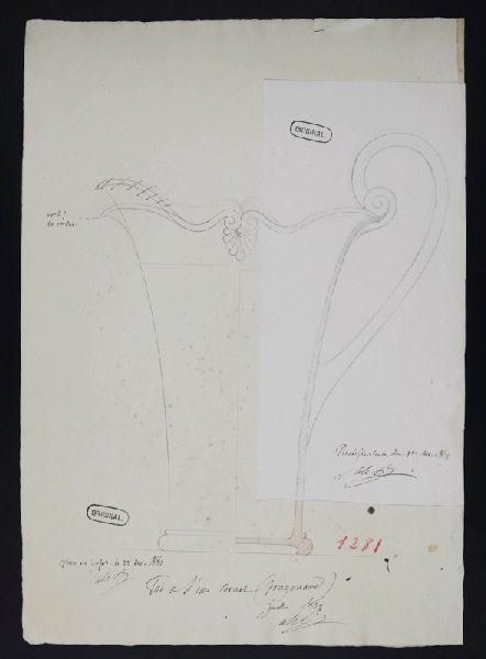 Pot à eau cornet, Alexandre Fragonard, 1832