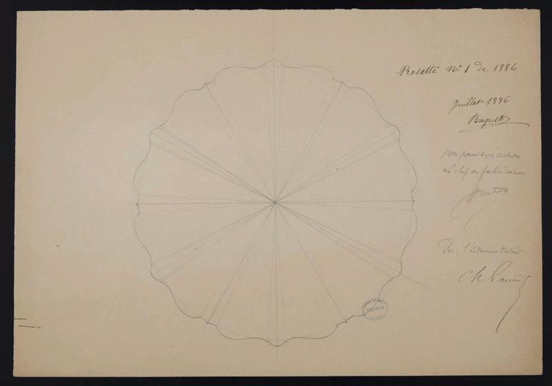 Assiette, Pierre Joseph Baquet, 1886